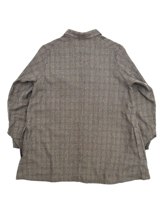 ARTHUR / MAGEE COTTON SILK BROWN CHECKS