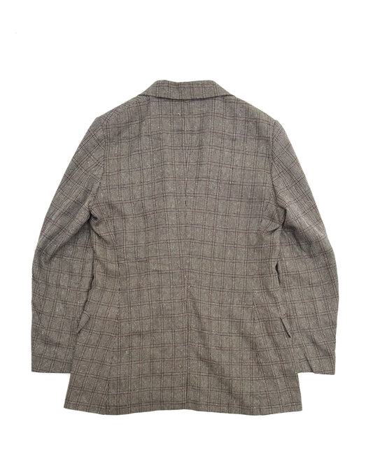 CHARLY / MAGEE COTTON SILK BROWN CHECKS