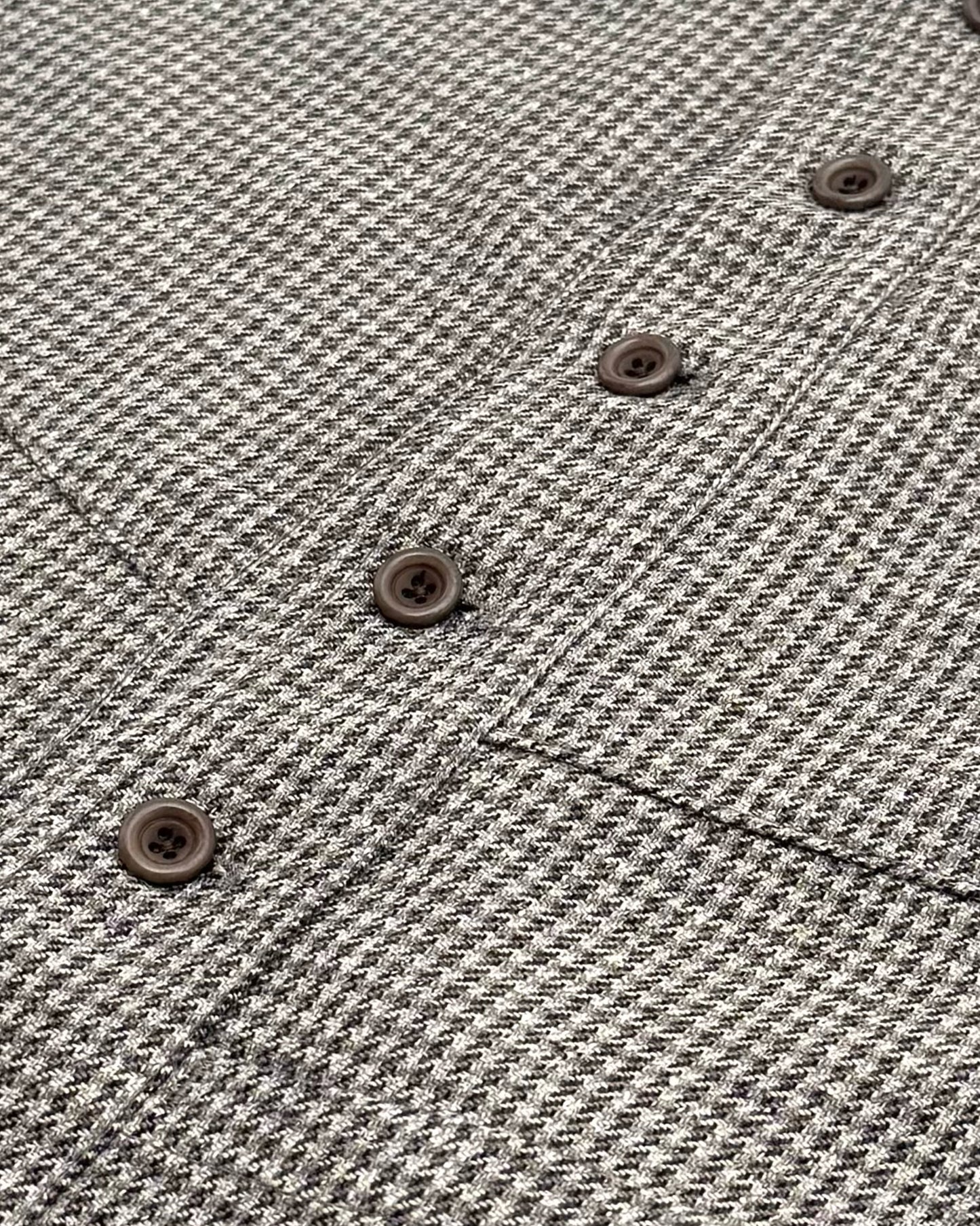 SAGAN VEST / COTTON WOOL SILK HOUNDS TOOTH MAGEE
