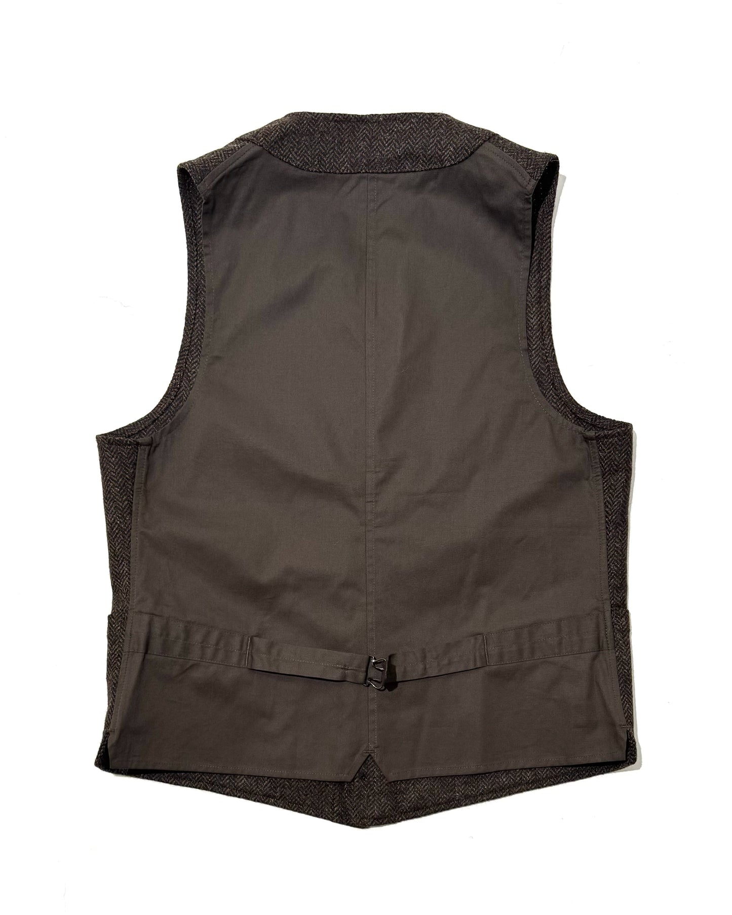 SAGAN VEST / SHETLAND TWEED HERRINNG BONE