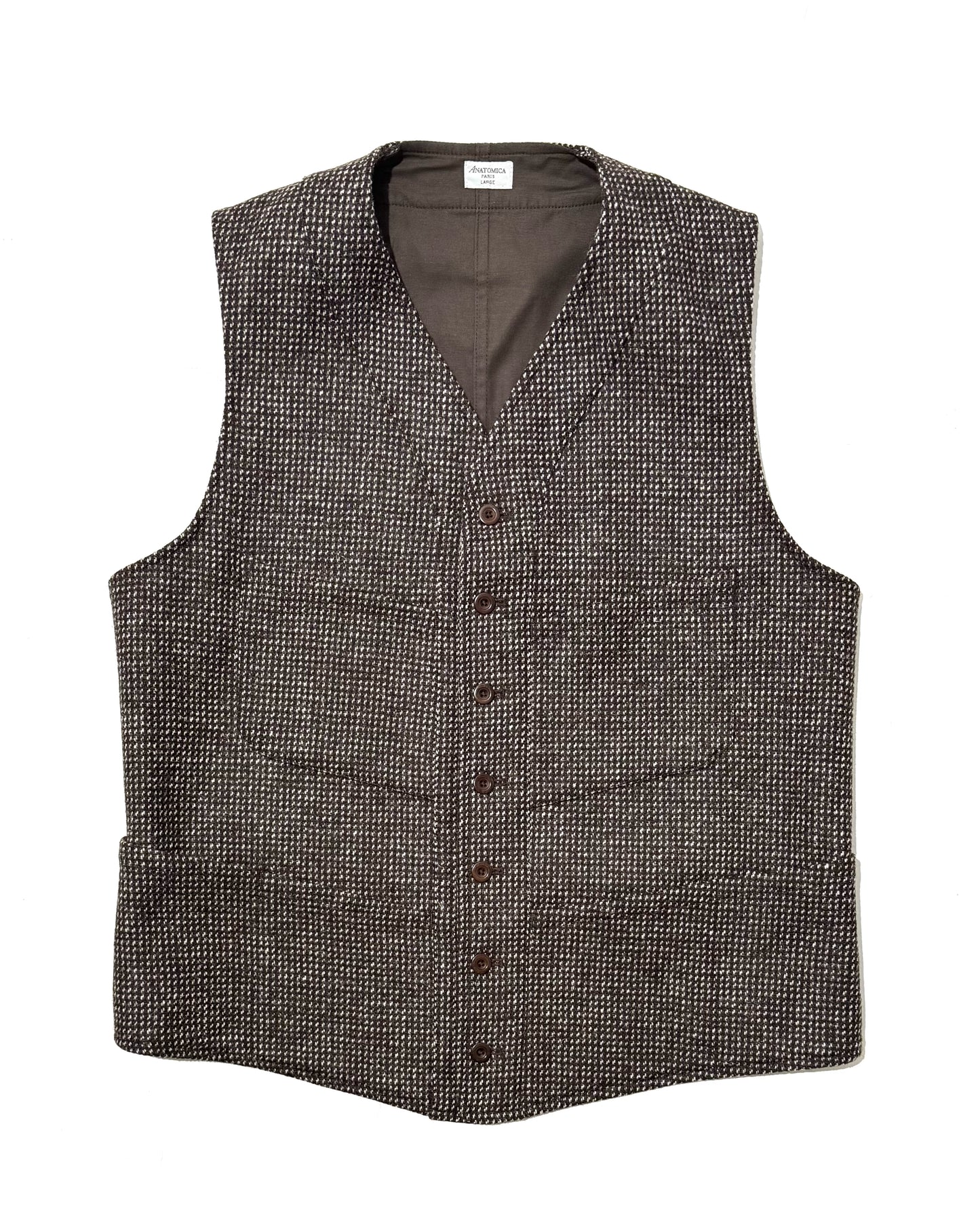 SAGAN VEST / ORGANIC TWEED BARLEY CORN