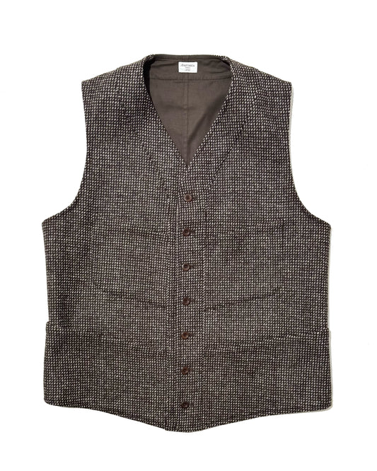 SAGAN VEST / ORGANIC TWEED BARLEY CORN