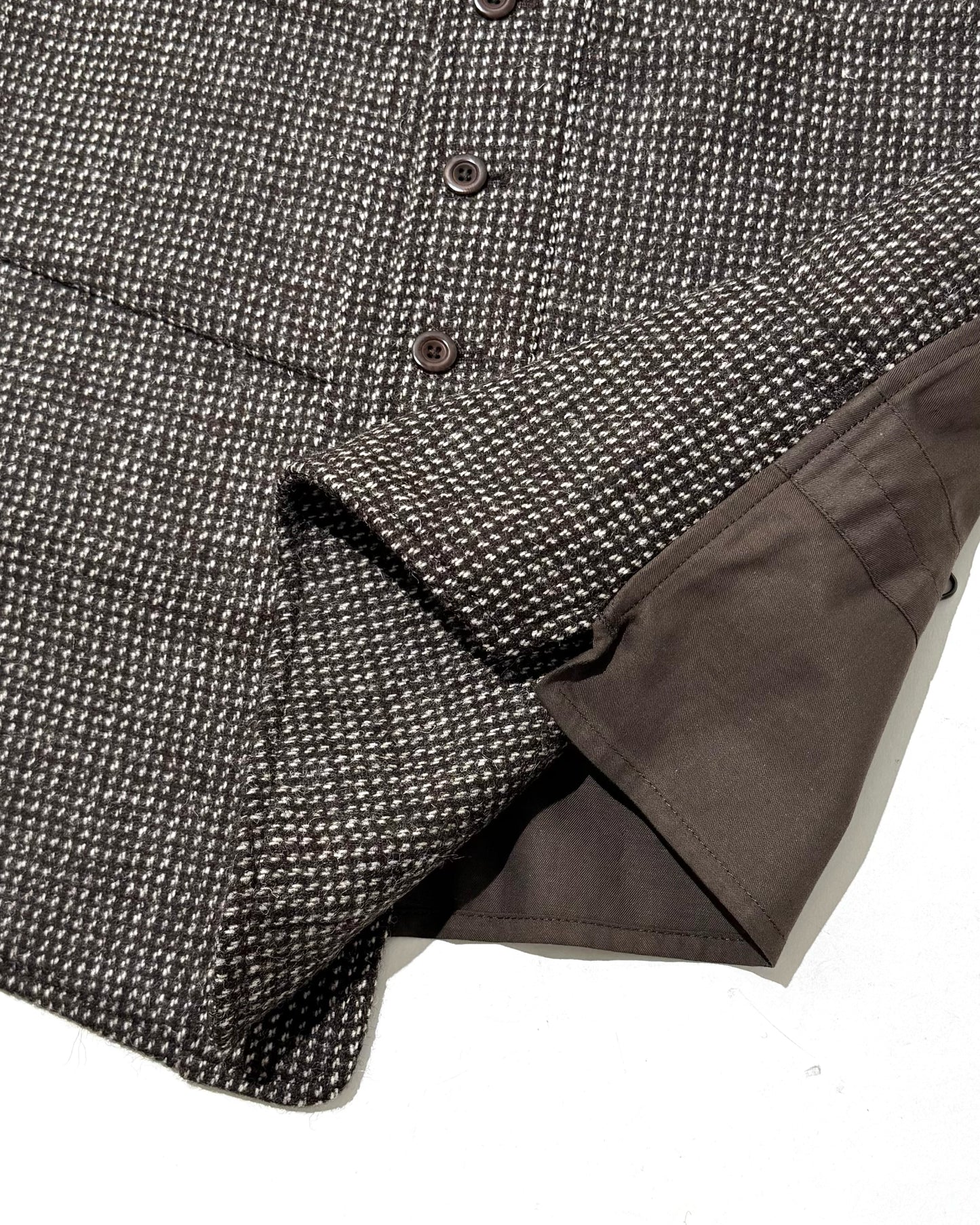 SAGAN VEST / ORGANIC TWEED BARLEY CORN