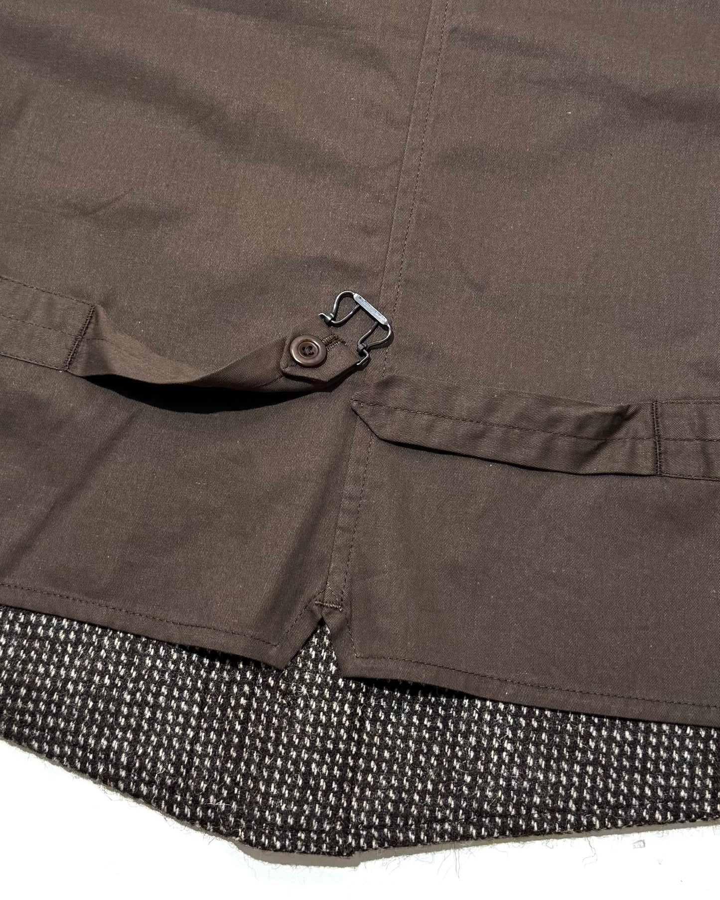 SAGAN VEST / ORGANIC TWEED BARLEY CORN