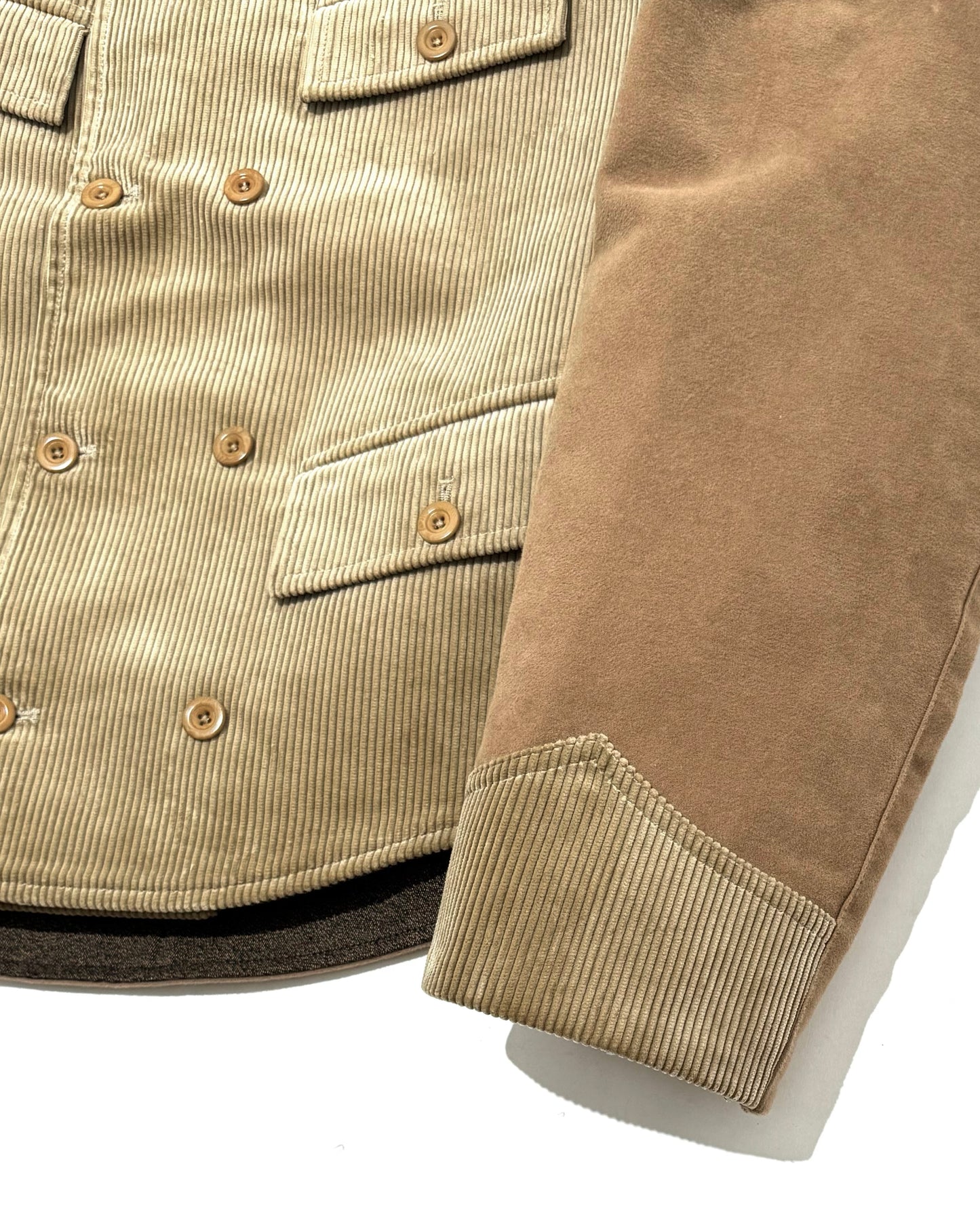 FORESTIERE / E-CORDUROY BEIGE E-MOLESKIN TAUPE