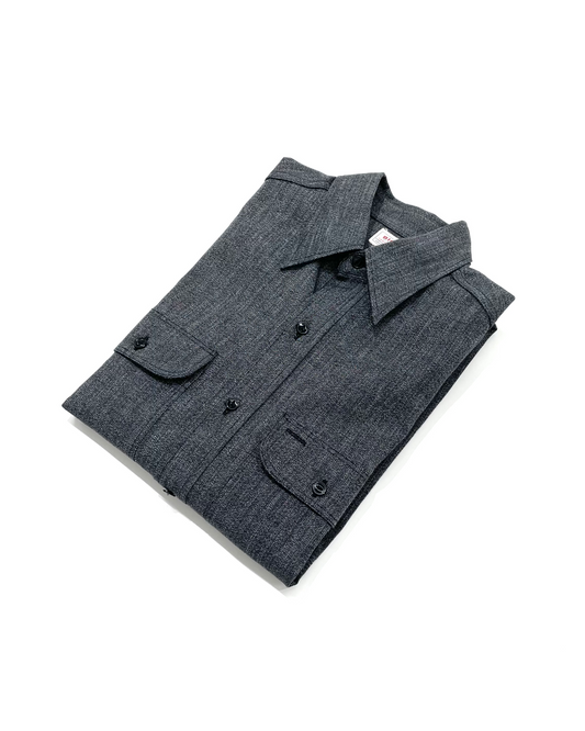 BIG A SHIRT / BLACK CHAMBRAY