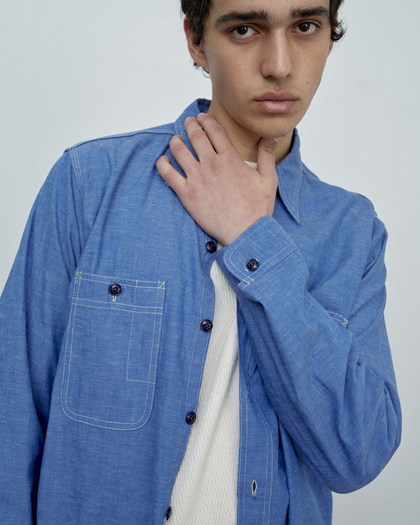 【 BIG YANK 】1935 ORIGINAL CHAMBRAY / BLUE GREY