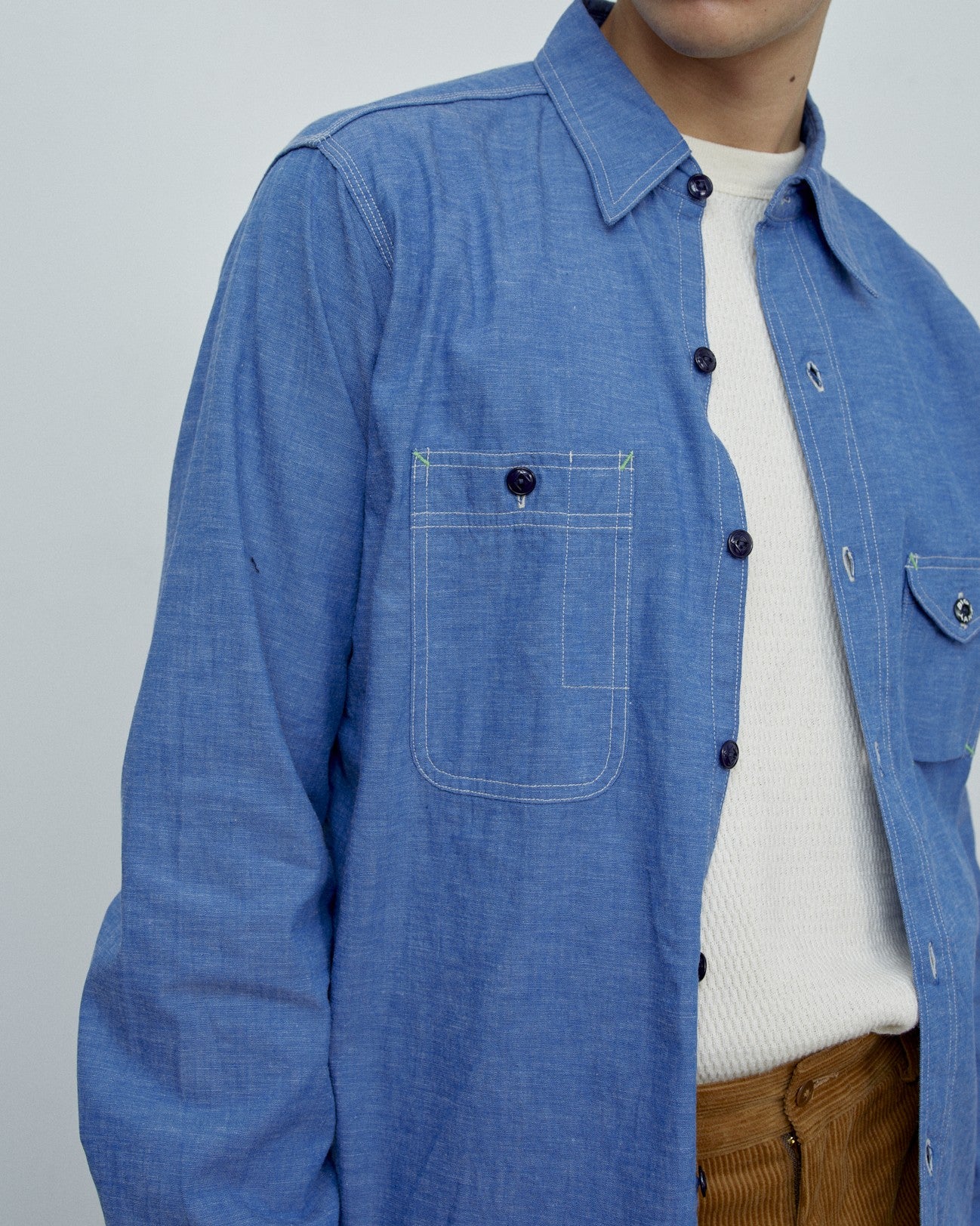 【 BIG YANK 】1935 ORIGINAL CHAMBRAY / BLUE GREY