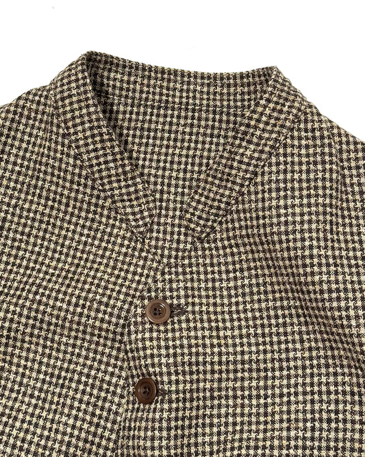 DOLMAN / LINEN STAR HOUNDSTOOTH