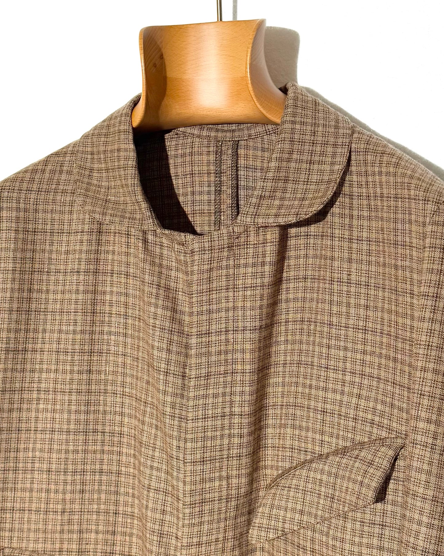 ARTHUR LINEN / WOOL CASHMERE MULTI CHECKS