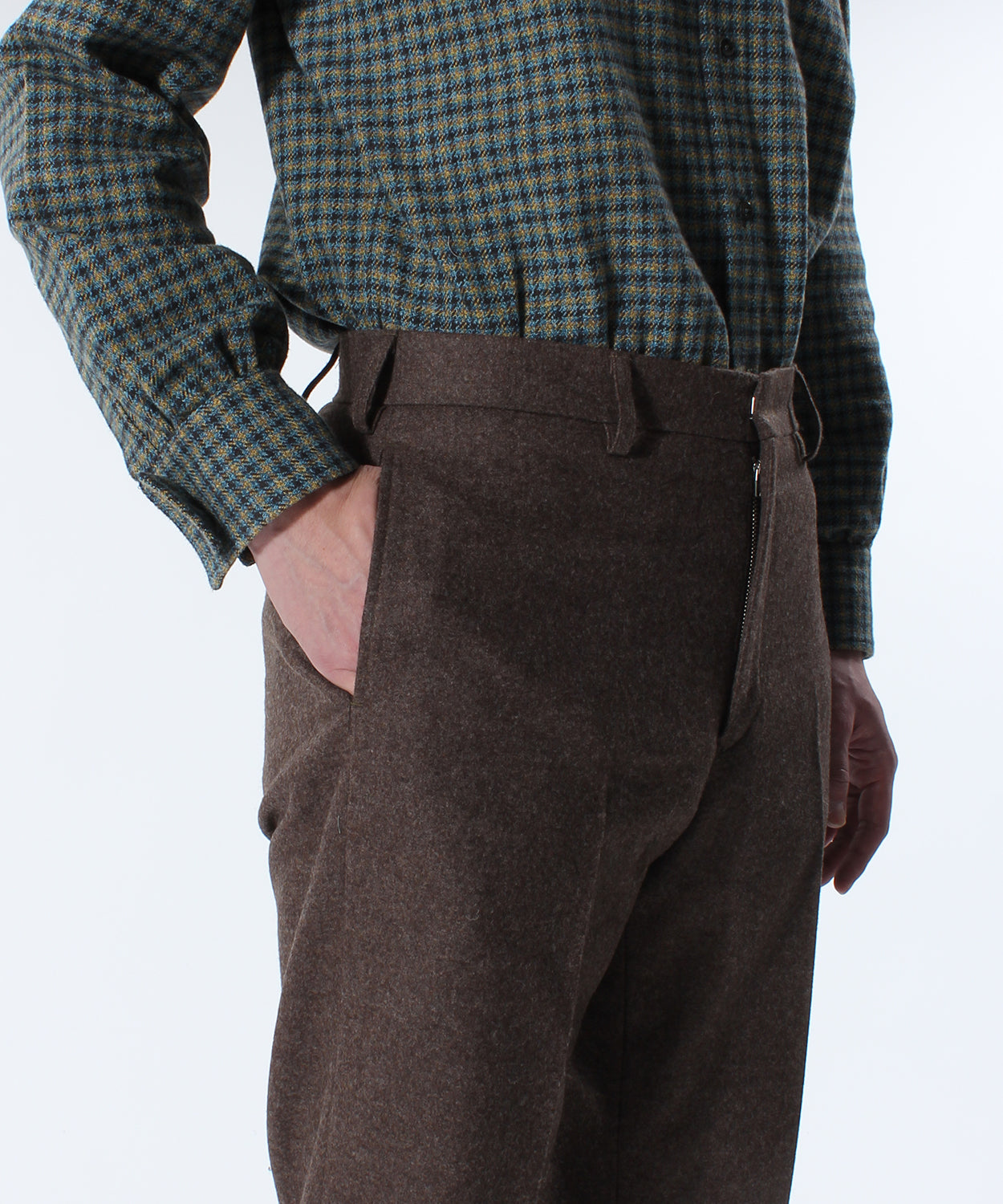 TRIM FIT PANTS 3 / WOOL FLANNEL