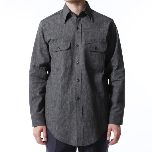 BIG A SHIRT / BLACK CHAMBRAY