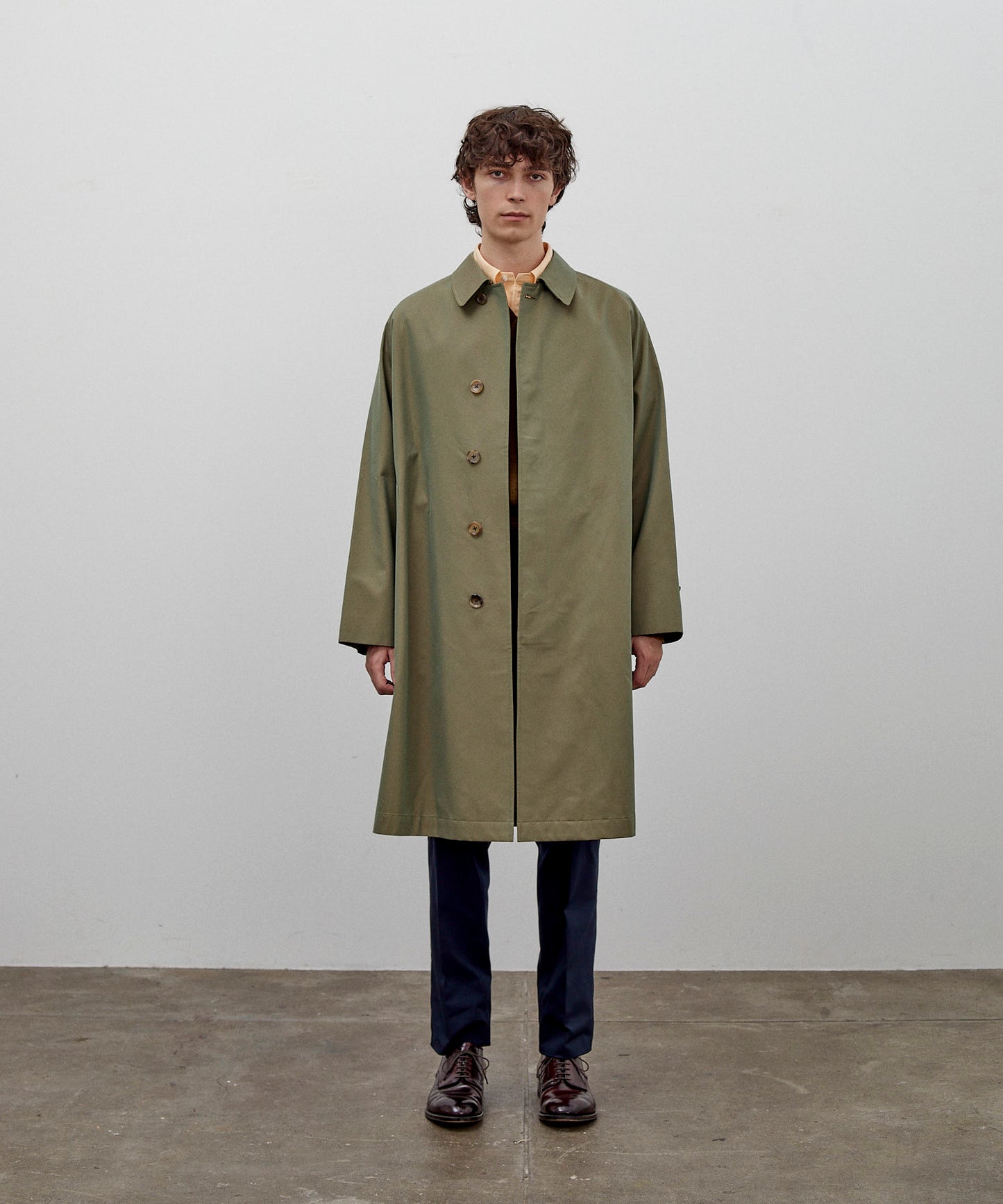 SINGLE RAGLAN COAT 1 / GABARDINE OLIVE