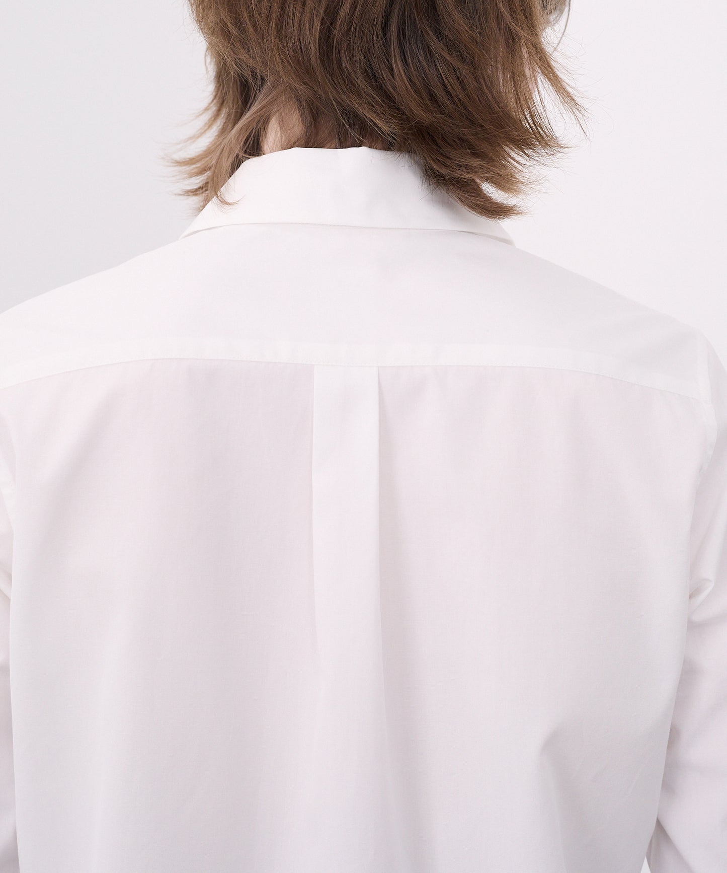 ROUND COLLAR SHIRTS/WHITE