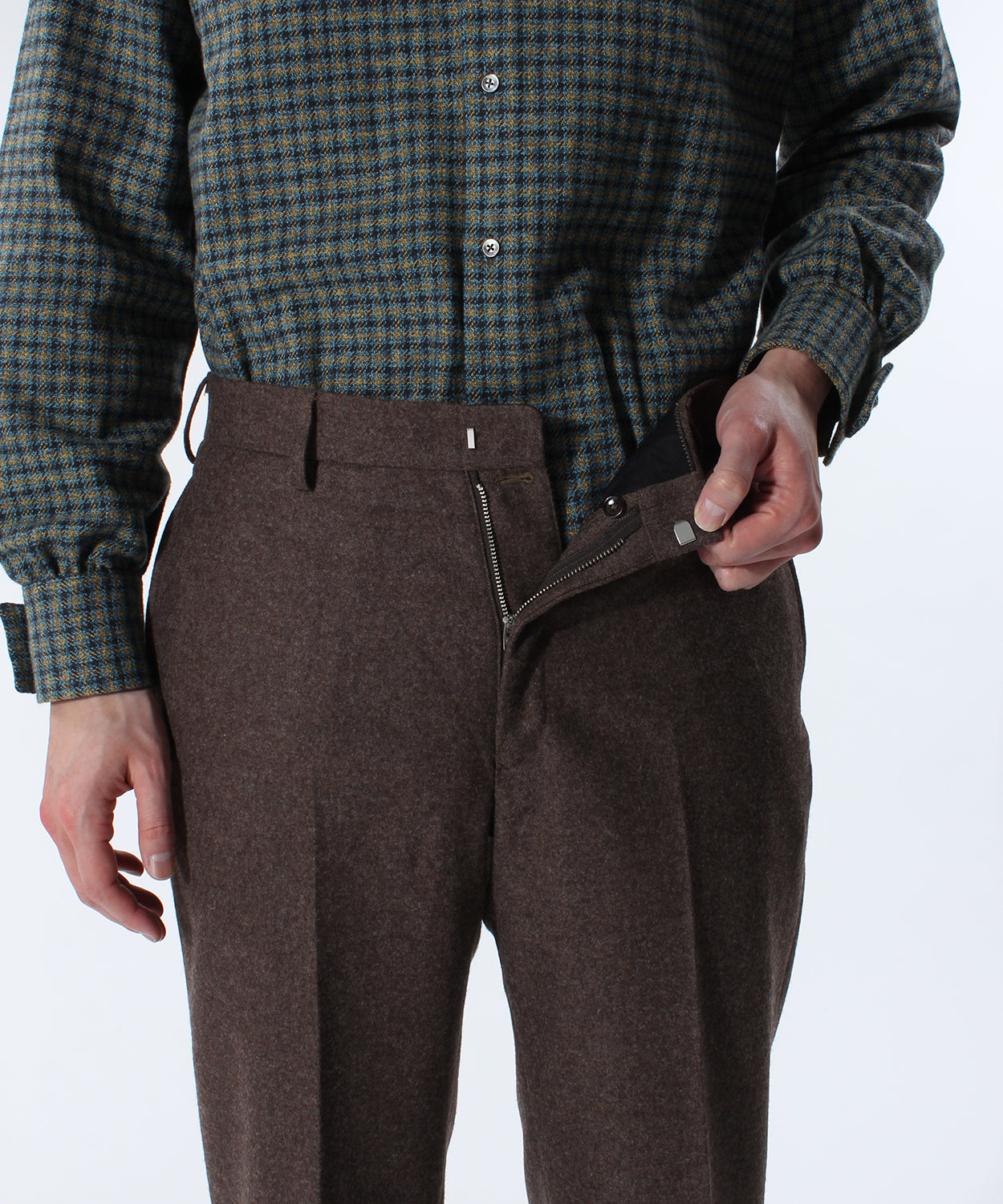 TRIM FIT PANTS 3 / WOOL FLANNEL