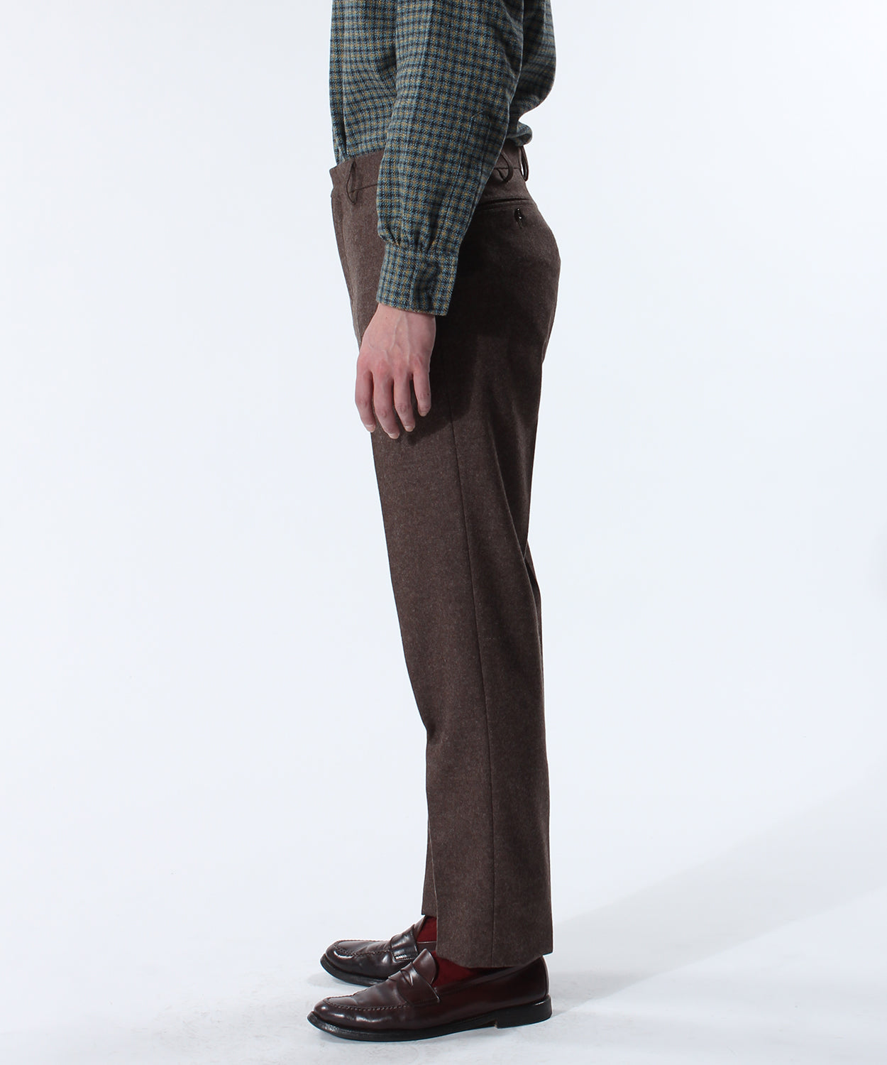 TRIM FIT PANTS 3 / WOOL FLANNEL