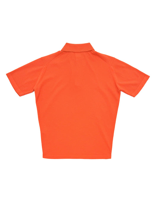 KNIT POLO / ORANGE