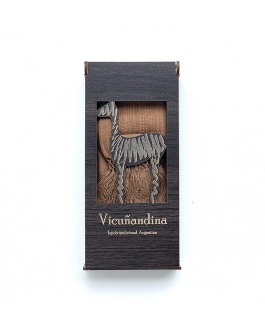 VICUNANDINA SCARF / SMALL BROWN