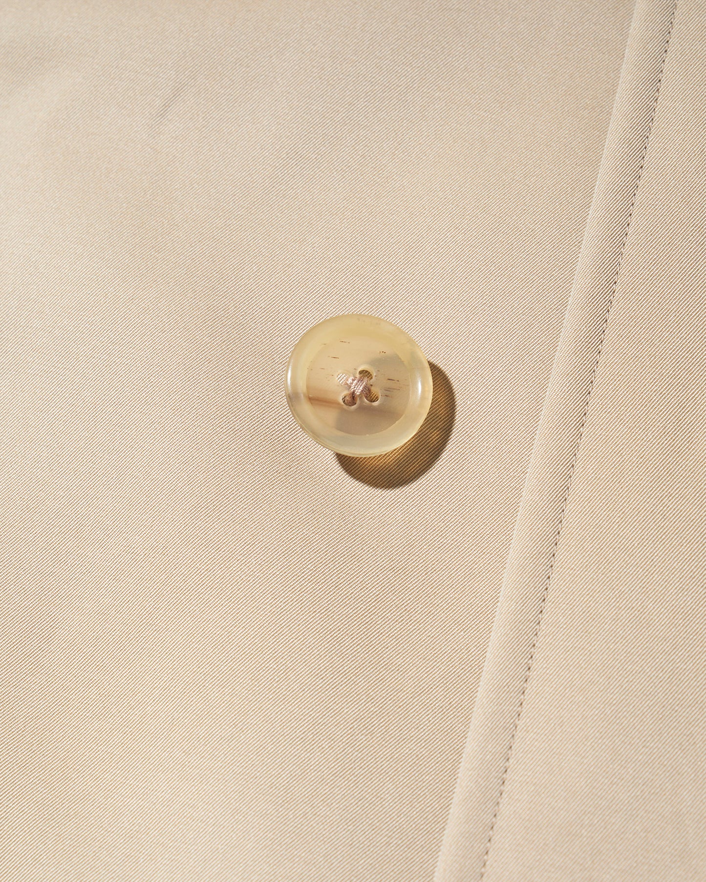 SINGLE RAGLAN COAT 1 / GABARDINE BEIGE