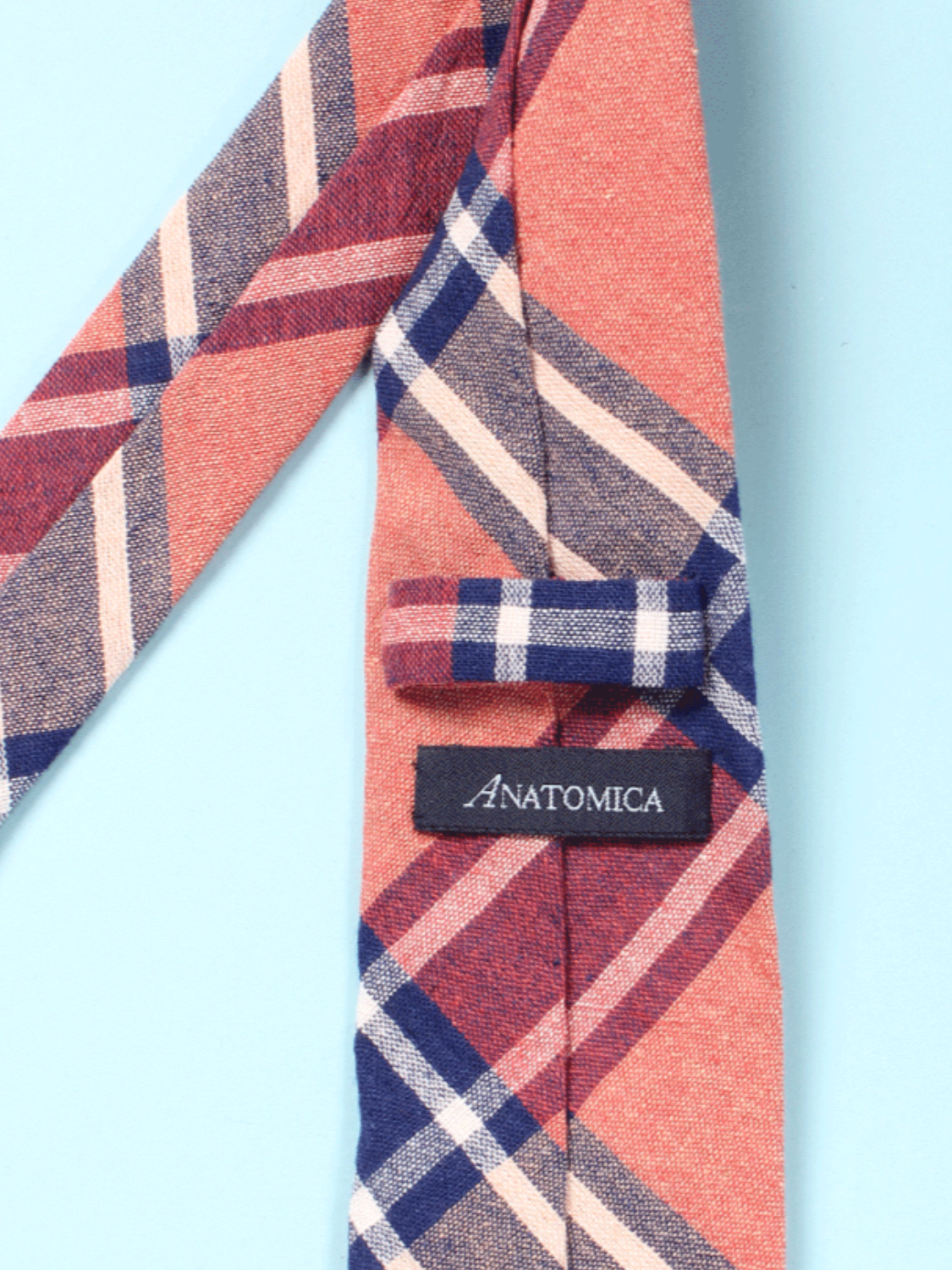 HAND FRINGED TIE / MADRAS