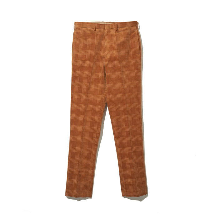 TRIM FIT PANTS / CHECK CORDUROY