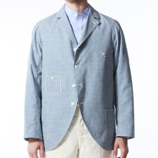 STANLEY JACKET / INDIGO GINGHAM CHECK