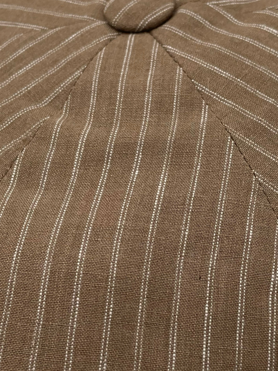 GATSBY CAP / LINEN STRIPES BEIGE STRIPE