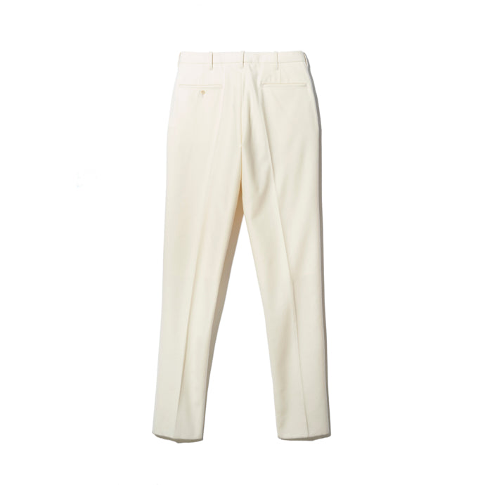 TRIM STEM PANTS / WOOL FLANNEL