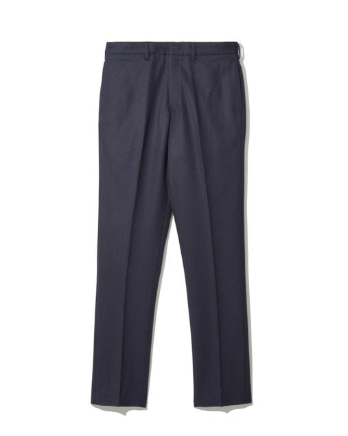TRIM FIT PANTS 3 / WOOL FLANNEL NAVY