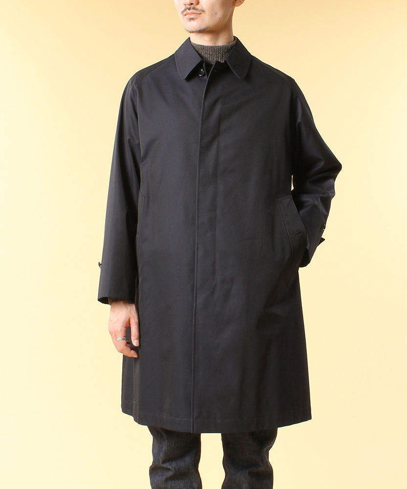 SINGLE RAGLAN COAT 1 / GABARDINE NAVY