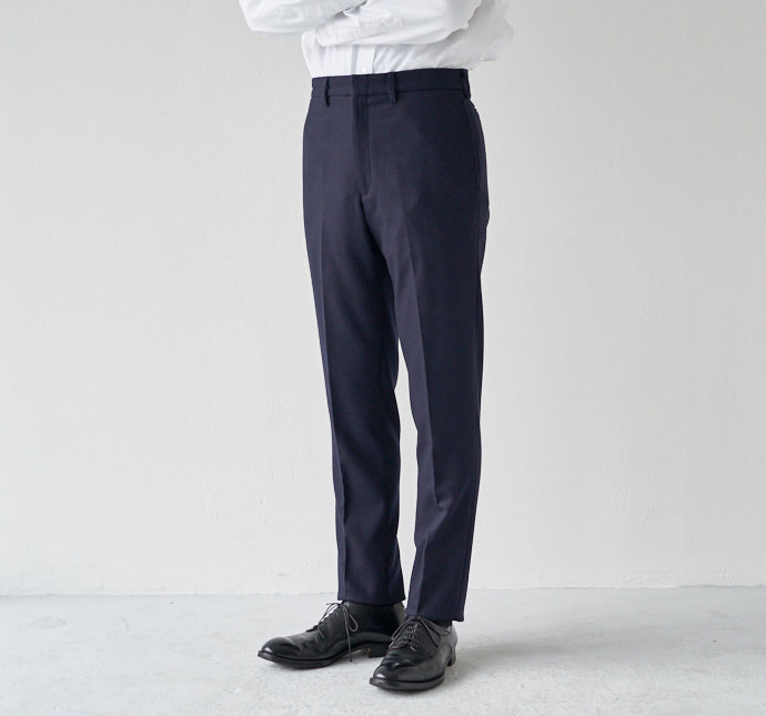 TRIM FIT PANTS 3 / WOOL FLANNEL NAVY – ANATOMICA OFFICIAL ONLINE STORE
