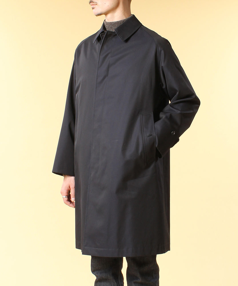 SINGLE RAGLAN COAT 1 / GABARDINE NAVY