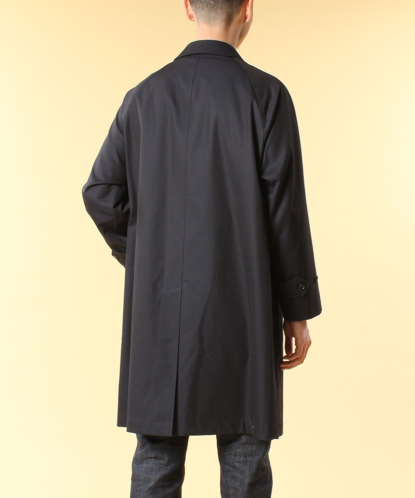 SINGLE RAGLAN COAT 1 / GABARDINE NAVY