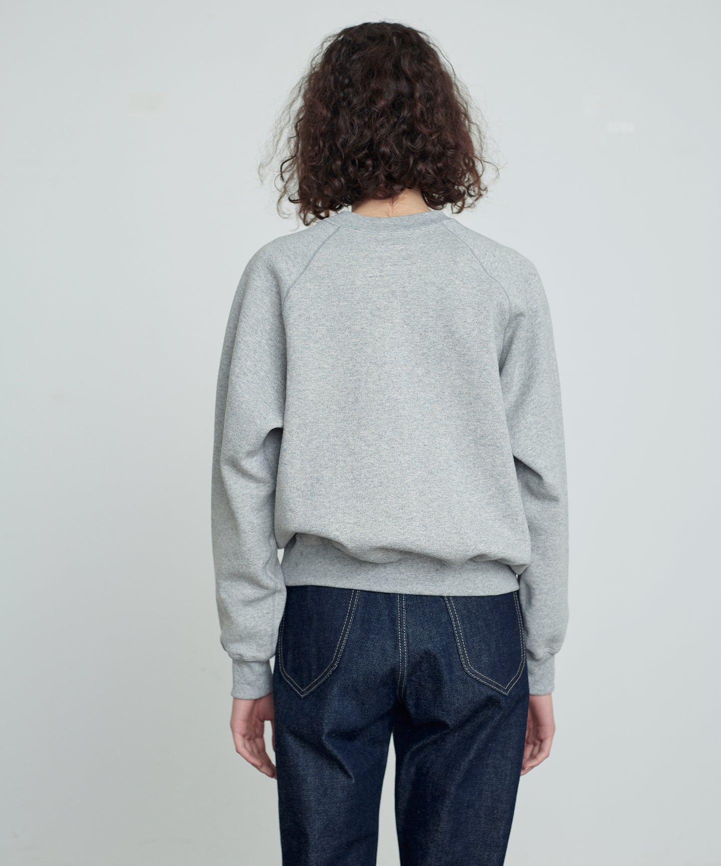 RAGLAN SWEAT / GREY CREW NECK