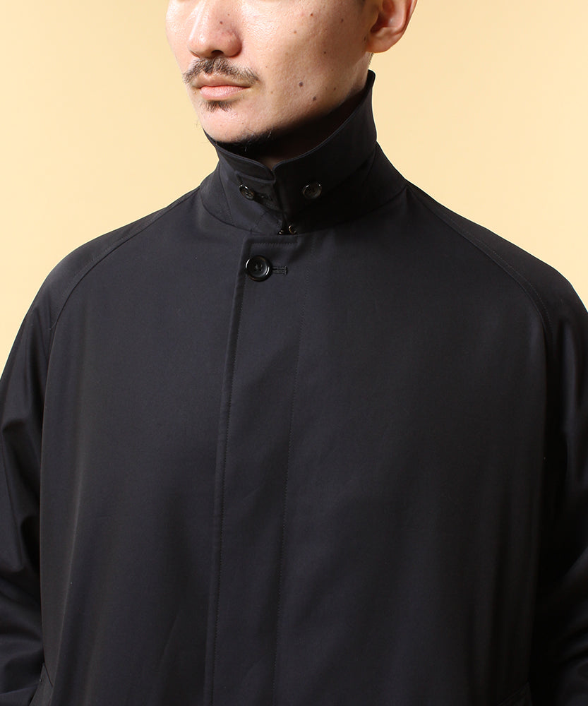 SINGLE RAGLAN COAT 1 / GABARDINE NAVY