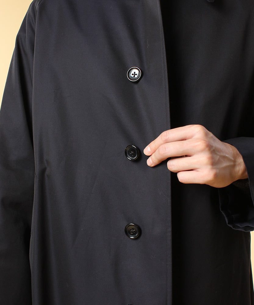 SINGLE RAGLAN COAT 1 / GABARDINE NAVY