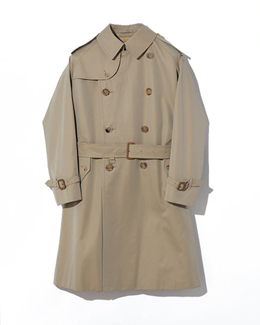 TRENCH COAT / COTTON GABARDINE BEIGE