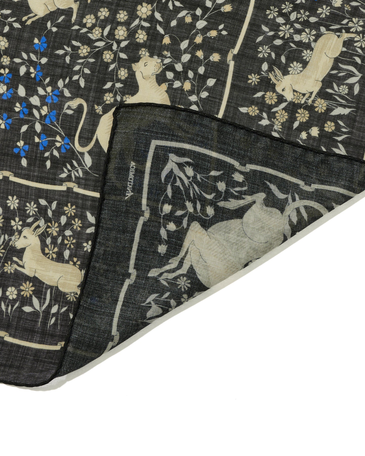 UNICORN SCARF SQUARE / BLACK