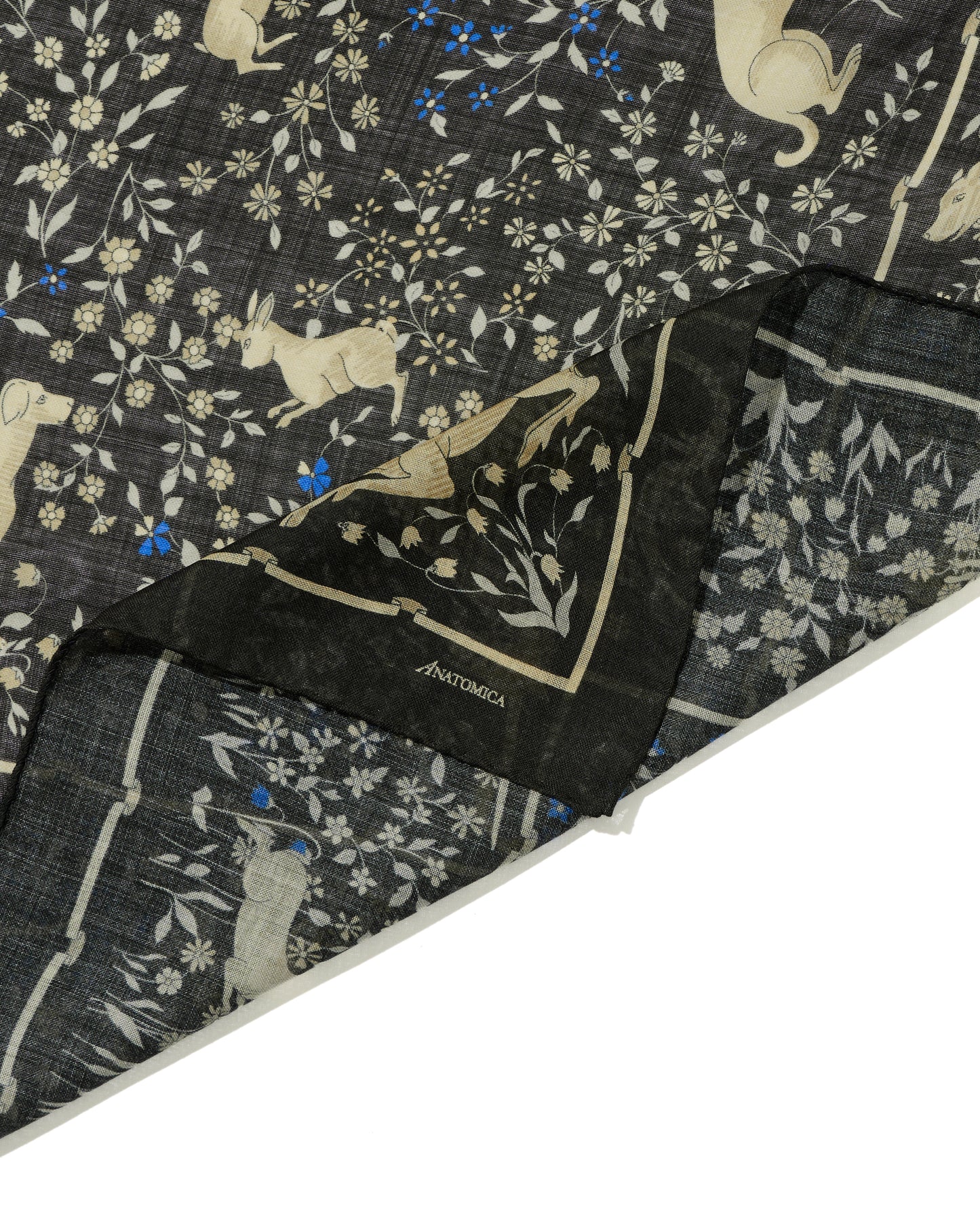 UNICORN SCARF SQUARE / BLACK