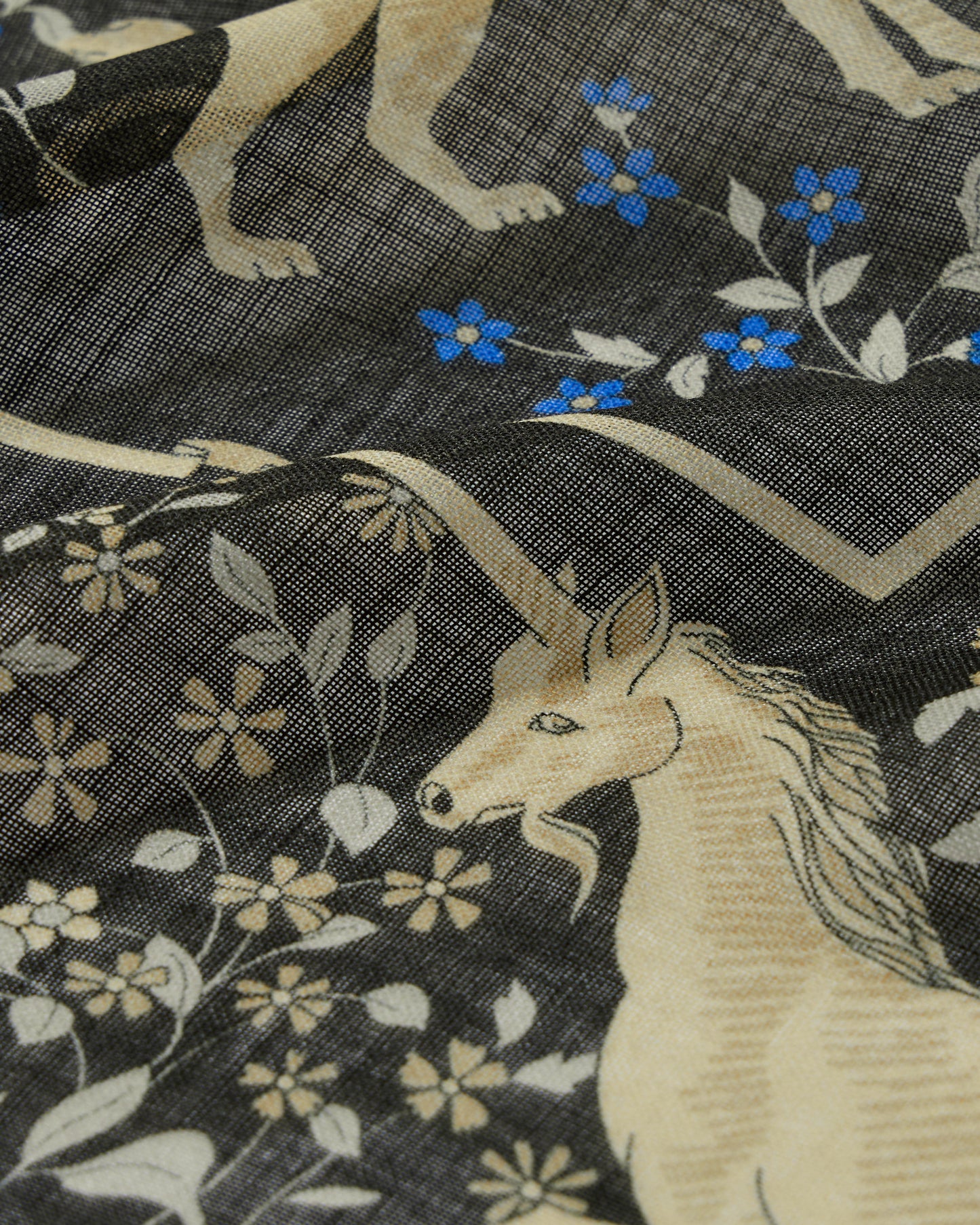 UNICORN SCARF SQUARE / BLACK