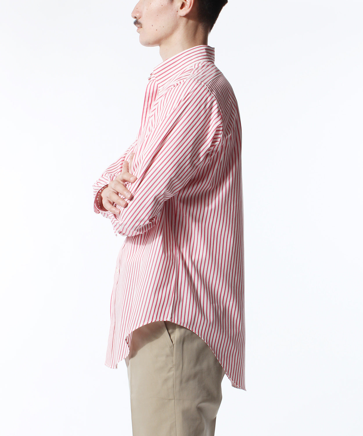 BD SHIRT / CANDY STRIPE PINK