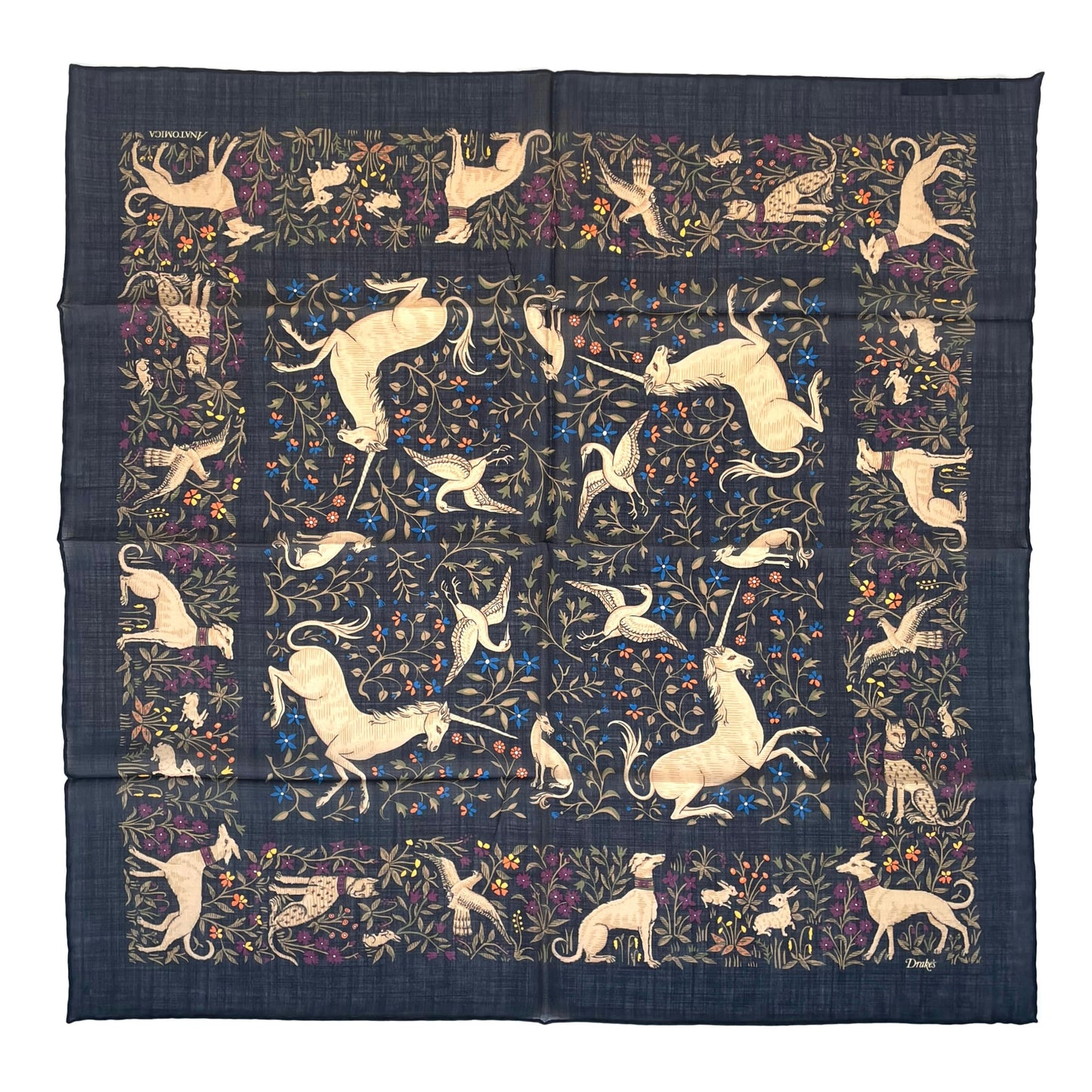 ANATOMICA by DRAKE'S SCARF UNICORN / BLACK