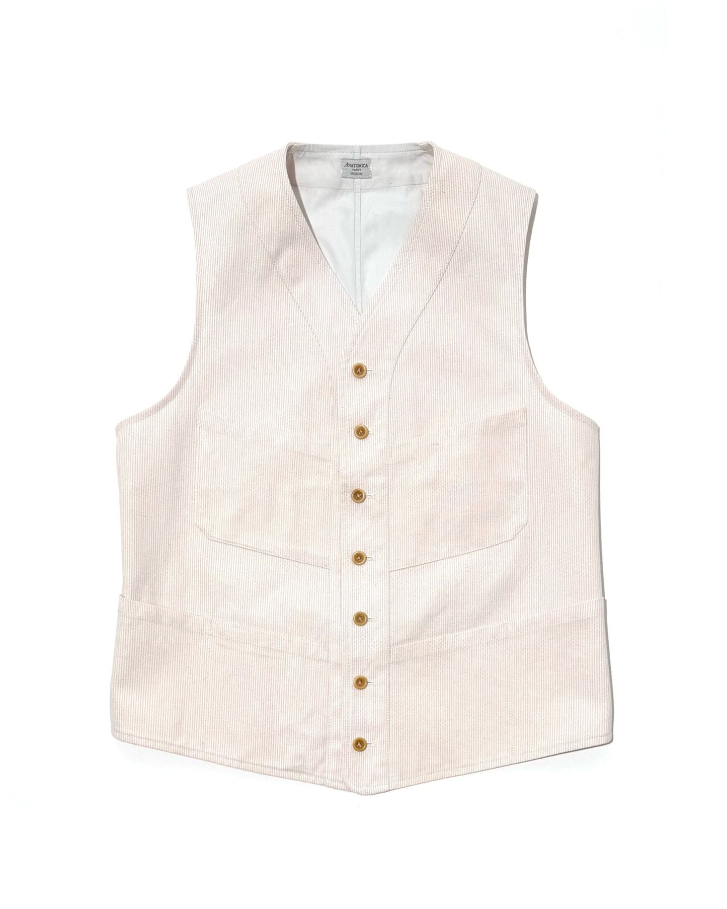 SAGAN VEST / COUTIL COTTON