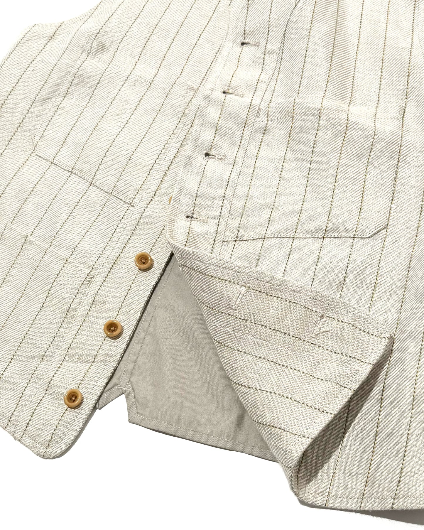 SAGAN VEST / LINEN TENNIS STRIPE