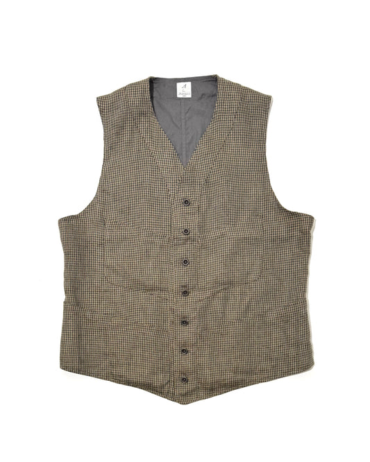 SAGAN VEST / LINEN CHECK