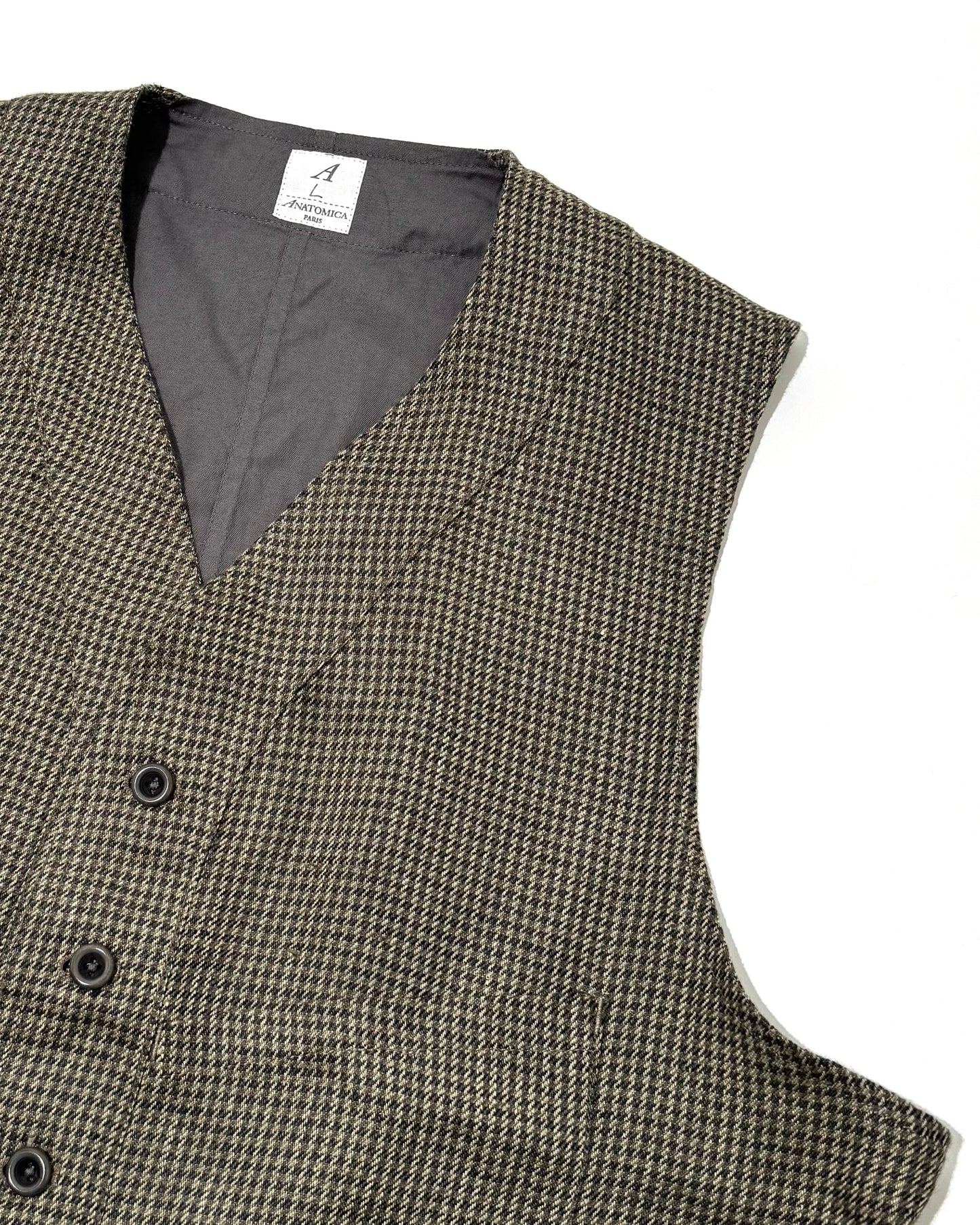 SAGAN VEST / LINEN CHECK