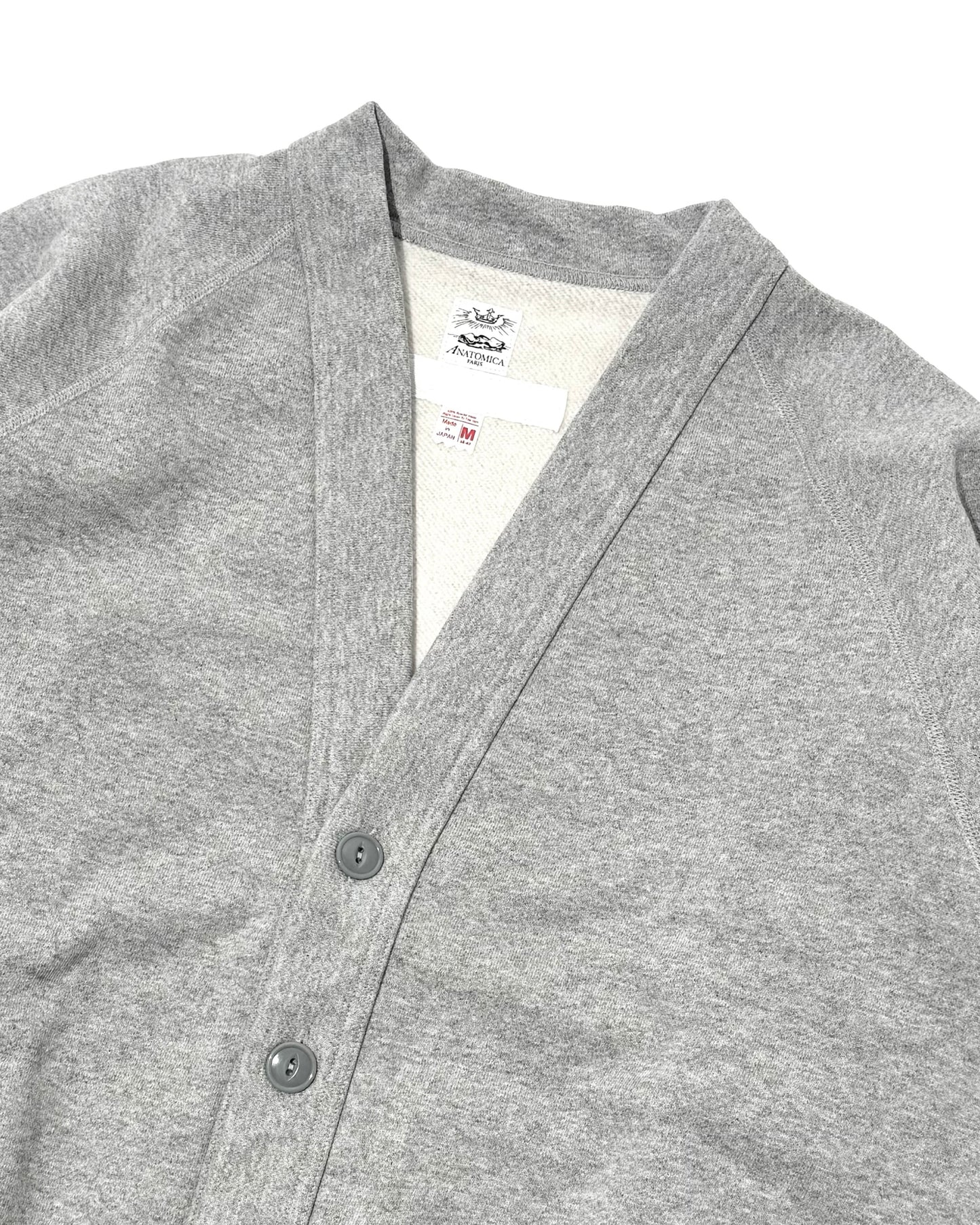 RAGLAN CARDIGAN GREY SWEAT