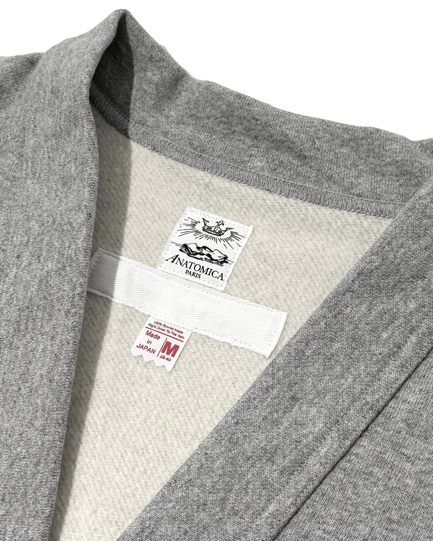 RAGLAN CARDIGAN GREY SWEAT