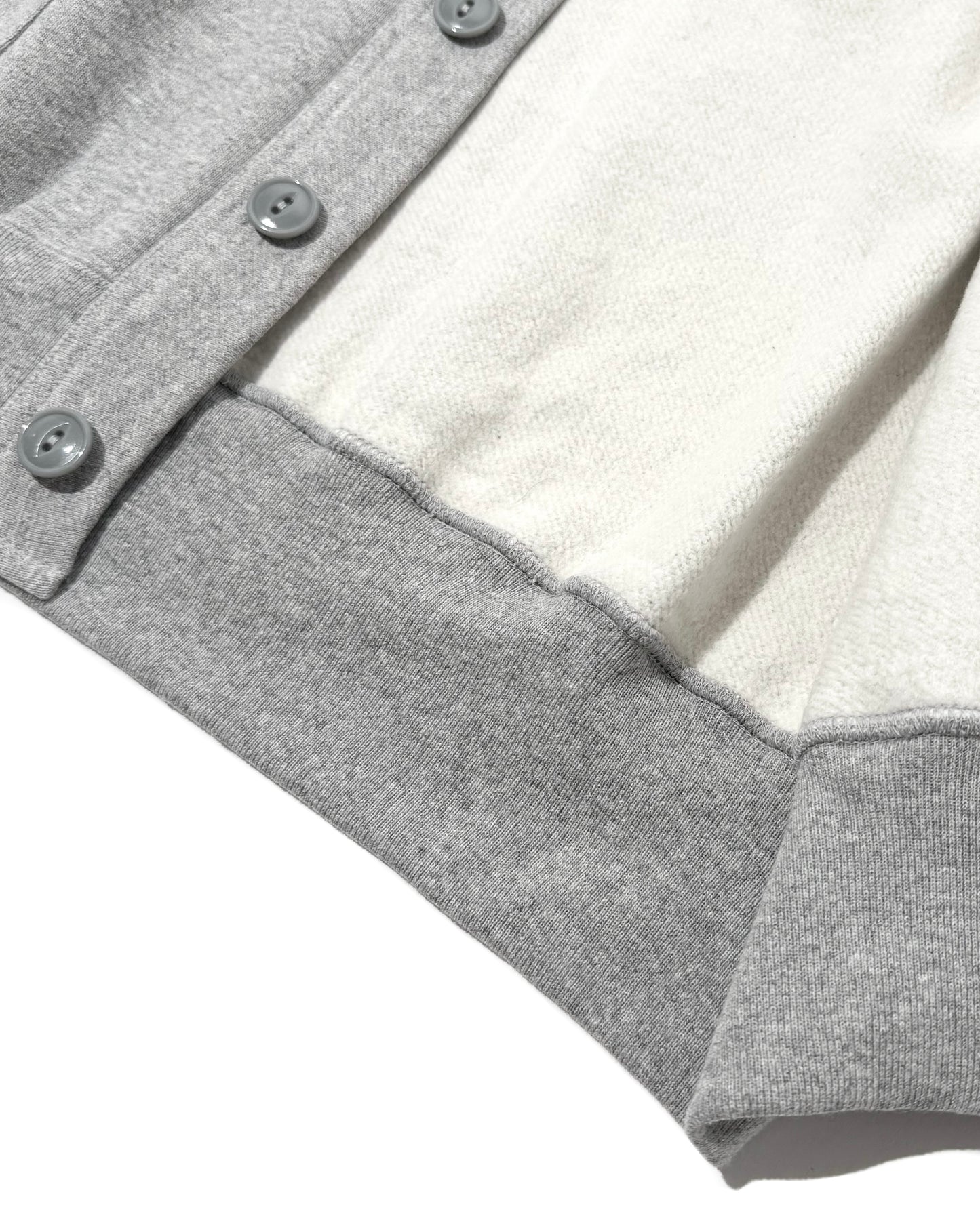 RAGLAN CARDIGAN GREY SWEAT