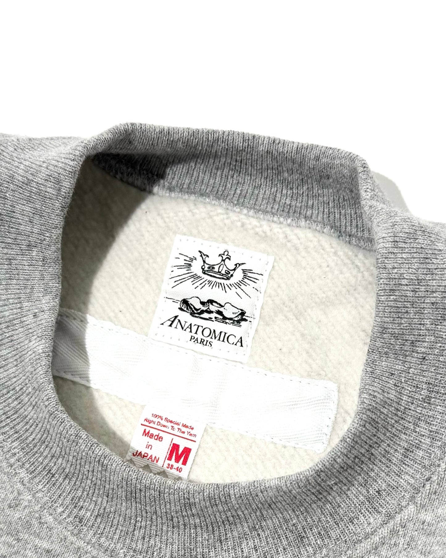 RAGLAN SWEAT / GREY CREW NECK